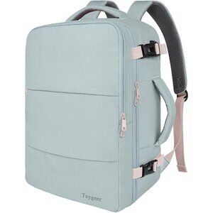 Taygeer Women's Powder Blue Travel Backpack Carry On 15.6inch Laptop Backpack